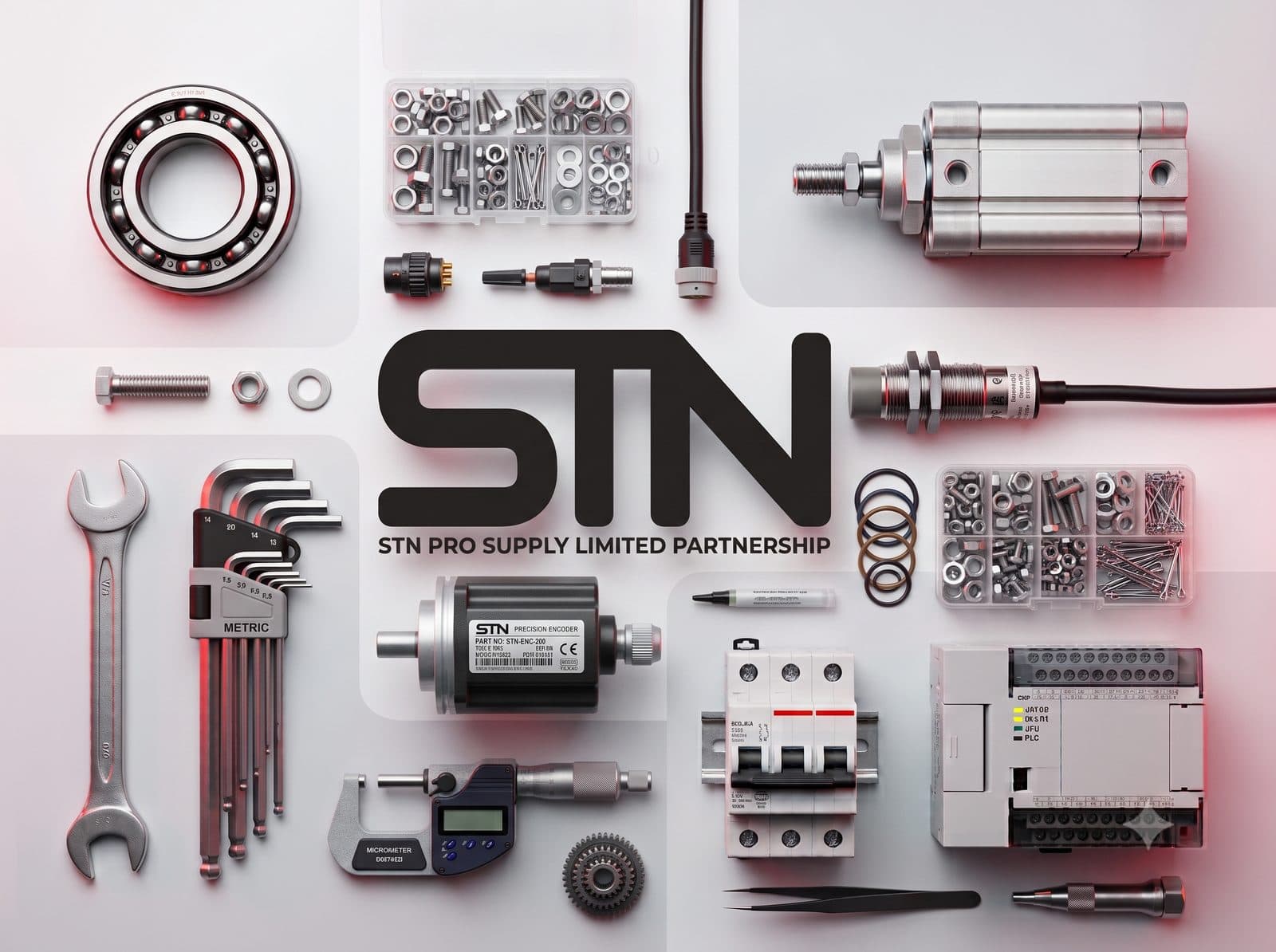 STN Pro Supply — industrial MRO parts including bearings, fasteners, pneumatics, and electrical components